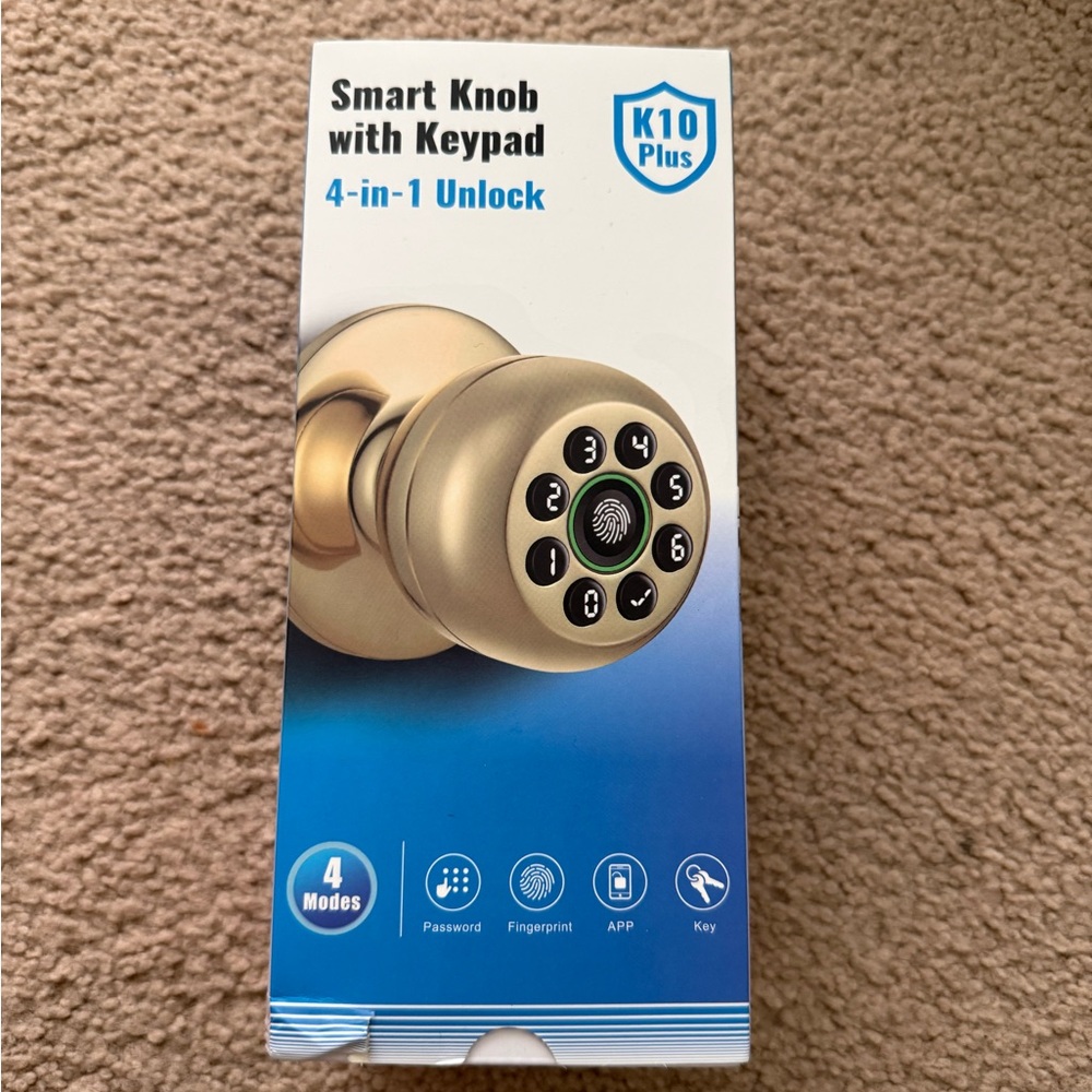 Smart Door Knob w/ Keypad & Fingerprint | App Control Lock | K10 Plus - Picture 9 of 9